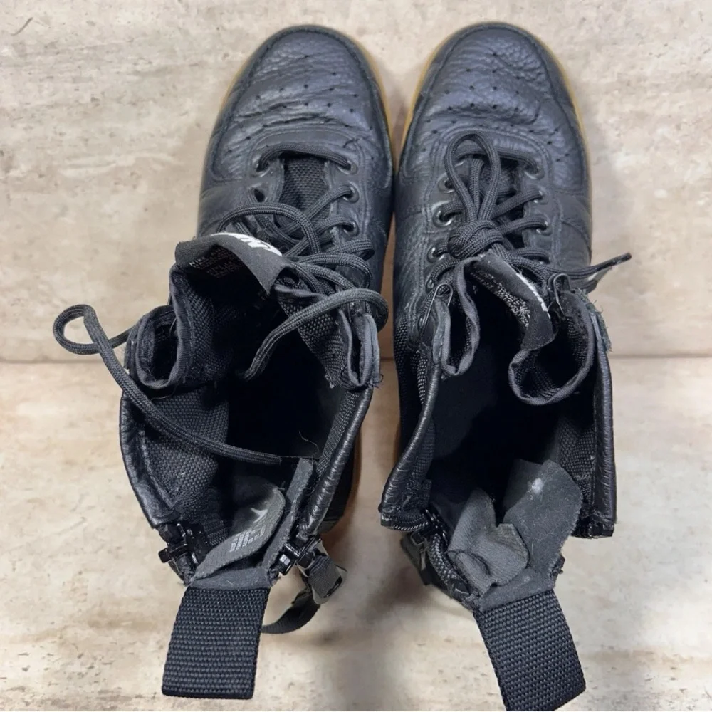Nike SF Air Force 1 Mid Black Gum Womens 5.5 AA3966-002 Shoes Sneakers